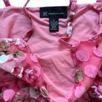 Y2K vtg. Coquette‎ Polka Dot Pink Bow INC Ruffle Barbie Top Medium. Photo 7