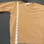 Vintage 1960s Dumbrae Sz: XS Vneck Tan Cashmere Pullover Sweater. Photo 3