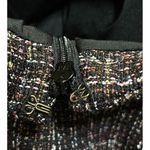 Loft  Factory Tweed Mini Pencil Skirt Black Yellow Lined White Size 4 Photo 5