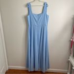 Lulus Love Me Forever Light Blue Tie-Strap Square Neck Maxi Dress 2XL Photo 4