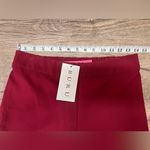 BURU Marlo cropped flared pants size small‎ NWT Red Photo 2