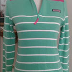 Vineyard Vines  Shep Shirt Women’s Small Striped‎ 1/4 Zip Pullover Photo 0