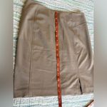 The Limited  Tan A-Line Mini Skirt with Slit Photo 4