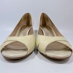 Antonio Melani  Cream Metallic Patent Leather Open Toe Heels 9 1/2 M Fairy Photo 8