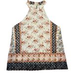 Love Fire Crochet Halter Top Boho Fairy Blouse Romantic Womens Size Small Hippie Blue Photo 0