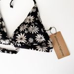 Modcloth [] Princess Highway Black Daisy Floral Bree Bikini Top NWT Size Small S Photo 5
