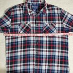 American Rag SOFT Red & Black Long Sleeve Button Up Women Size L Flannel Shirt Photo 2