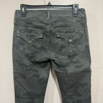 Hudson Jeans Collin Mid Rise Skinny Ankle Camo Women's Size 27 Green Denim Photo 2