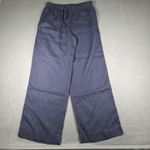 Tommy Bahama Linen Pants Womens XS Blue Drawstring Elastic Waist Wide Leg Beach Photo 0