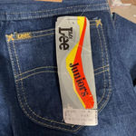 Lee Deadstock Vintage 80s Women's Denim Riders Jeans Indigo Dark Wash Size 15 Photo 9