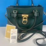Michael Kors Selma Satchel in Racing Green Leather Photo 0