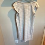 Loft  Multicolored and White Sheath Dress with V-Neck Cap Sleeves Photo 3