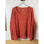 Free People Sunday Shore Knit Sweater in Coral Sands - Size - Small Photo 6