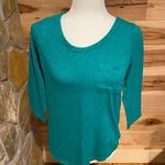 Gap ‎ kelly green pocket tee 3/4 sleeve Photo 0