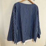 J.Crew NWT - Ciel Top Striped Cotton Poplin Long Sleeve Career Work Top Photo 3