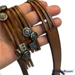 Triple Strand Leather Western Belt Photo 1