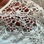 Sundance white long sleeve knit top with crochet sz XS Photo 4