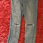 Old Navy Light Blue Distressed Skinny Jeans Photo 0