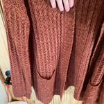 SO  Women's Rust Open-Front Cardigan Photo 1