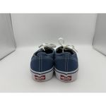 Vans  Lace Up Sneakers (Womens 7.5, Mens 6) Blue Classic Canvas Travel Vacation Photo 3