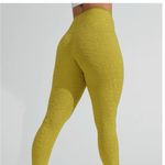 Buffbunny Flower Power yellow legging size large Photo 1