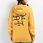 Ed Hardy  Fire Tiger Golden Yellow Hoodie Size Large Photo 1