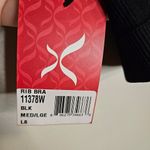 Capezio Black Seamless Ribbed Bra Top Medium/Large Dance Activewear NWT Neutral Photo 6