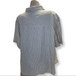 At Last & Co. Striped Button Shirt a size 22/24 New Without Tags White Photo 2