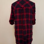 Bershka  women's XS navy/red shirt sequined dress Photo 8