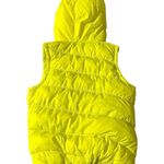 American Eagle  Outfitters women's size small neon green puffer vest with hood Photo 1