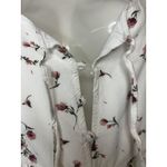 Urban Outfitters Dress Womens Medium White Pink Floral Tiered Babydoll Mini Photo 5