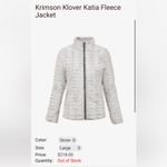 Krimson Klover ‘Katia plush fleece zip front jacket L Gray Size L Photo 2