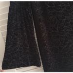 Adrienne Vittadini  Black Velvet Burnout Sheath Whimsigoth Size Med Bell Sleeves Photo 6