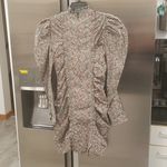 Ganni 💕💕 Floral Puff Sleeve Organic Cotton Poplin Dress ~ Placid Blue 4 NWT Photo 11