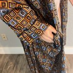 Neiman Marcus  INTIMO Sleep Dress 100% Silk Medium square pattern Long Gown #81 Photo 4