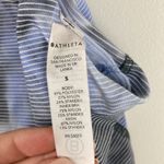 Athleta  Conscious Crop Tank Top Textured Tie Dye Racer Back Size Small Blue Photo 5