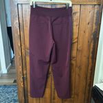 Athleta Endless Satin Spiced Cabernet Trim Pants, Size 6 Photo 5