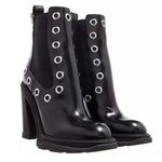 Alexander McQueen NEW  Tread Grommet Embellished Boots Black Size 39.5, NWT $1290 Photo 0