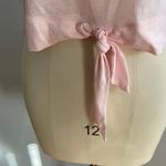 Wildfox Sweat Tie Front Workout Tank Top- Blushing Bride (Pink)- Size Large- NWT Photo 2