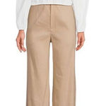 Gianni Bini Camilla Long Sleeve Pullover Woven Linen Blouse, White, Large, NWT Photo 0