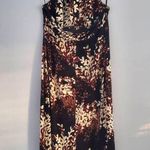 Scarlett  Women's Earth Tone Halter Floral Wrap Dress 14 Photo 1