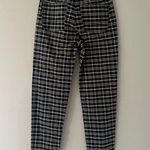 American Eagle  Women's Plaid Stretch Chino Pants Black Size 2 Photo 3