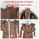 White Fox Boutique  Dress Long Sleeve Brown Size Medium Photo 6