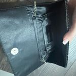 Jessica McClintock Vintage Black Clutch Snap Front Crossbody Chain Photo 3