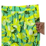 J.Crew Mini Skirt Womens 8 Green Yellow Daffodil Basketweave Textured Pockets Photo 2
