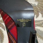 Charlotte Russe Plaid Peep Toe Heels Red Holiday Tartan Pumps Shoes 7 Photo 6