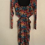 AFRM Bohemian Women’s Multicolor Floral Mesh Midi Body Photo 4