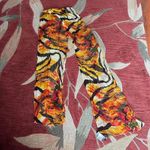 Vintage floral silk scarf by‎ Adrienne landau. Orange Photo 1