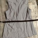 Harvé Benard Harve Benard Top Size Medium Striped Button Up Sleeveless Collared Woman’s W Tie Photo 3