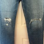 MOTHER High Waisted Rider Ankle Fray Party Like a Pirate Jeans Size 30 Blue Photo 6